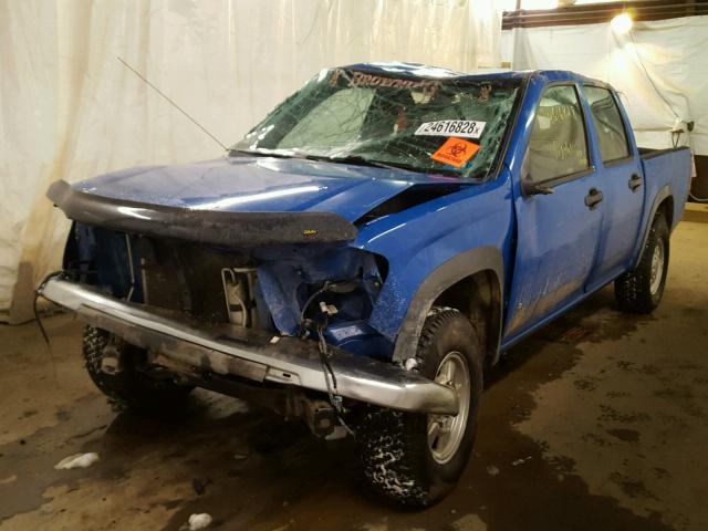 1GCDT13E278216000 - 2007 CHEVROLET COLORADO BLUE photo 2