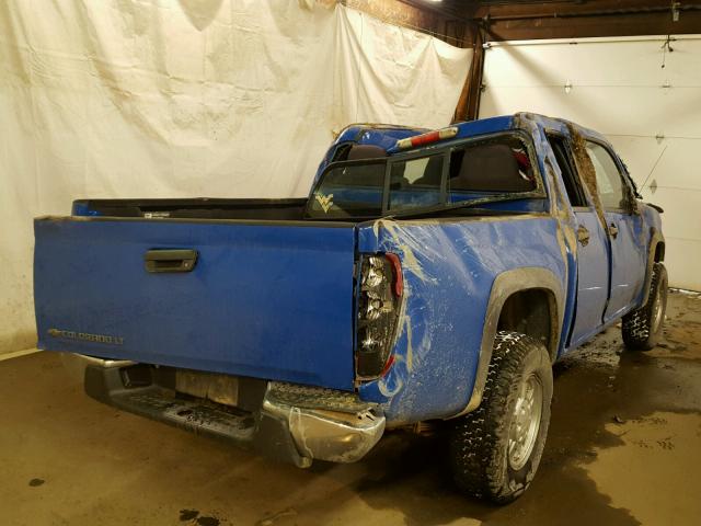 1GCDT13E278216000 - 2007 CHEVROLET COLORADO BLUE photo 4