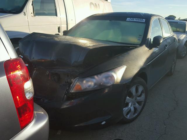 1HGCP25778A014317 - 2008 HONDA ACCORD EX BLACK photo 2