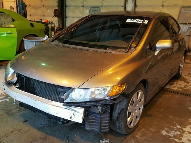 1HGFA16506L123287 - 2006 HONDA CIVIC LX GRAY photo 2