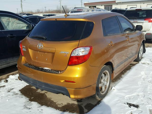 2T1KE40E79C001677 - 2009 TOYOTA COROLLA MA ORANGE photo 4