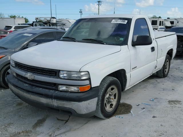 1GCEC14W1XZ196022 - 1999 CHEVROLET SILVERADO WHITE photo 2