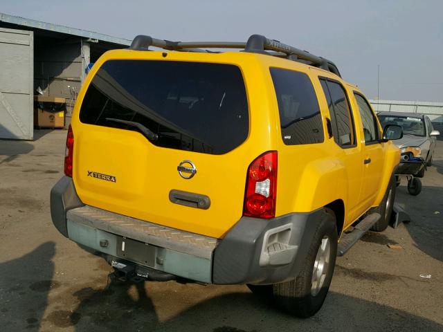 5N1AN08U97C545289 - 2007 NISSAN XTERRA OFF YELLOW photo 4