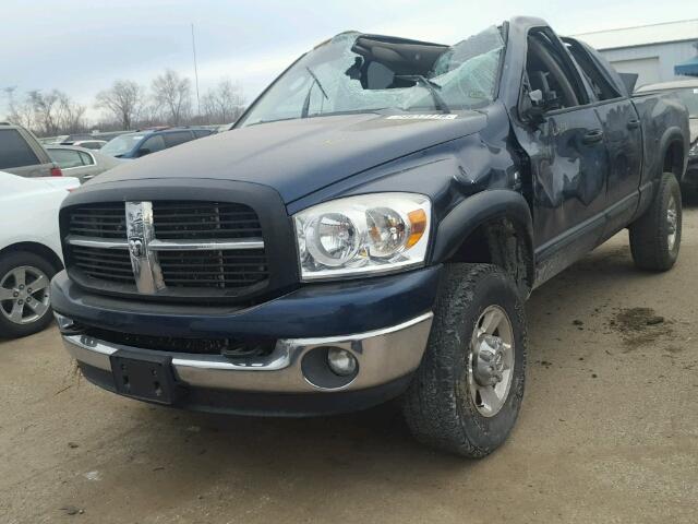 3D7KS28C77G747782 - 2007 DODGE RAM 2500 S BLUE photo 2