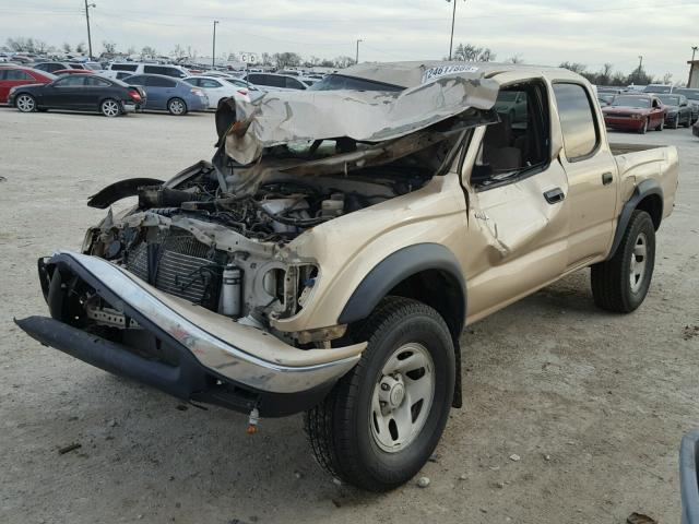 5TEGM92N13Z207792 - 2003 TOYOTA TACOMA DOU GOLD photo 2