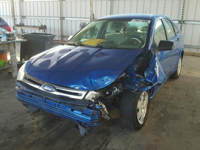 1FAHP3EN0BW174743 - 2011 FORD FOCUS S BLUE photo 2