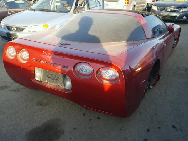 1G1YY22GXW5126100 - 1998 CHEVROLET CORVETTE MAROON photo 4