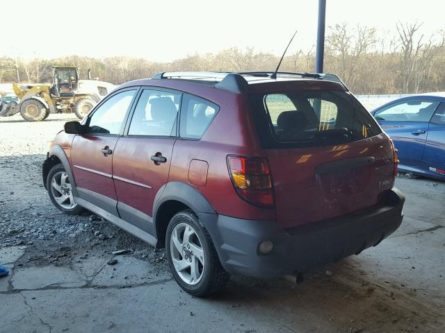 5Y2SL62884Z429801 - 2004 PONTIAC VIBE MAROON photo 3