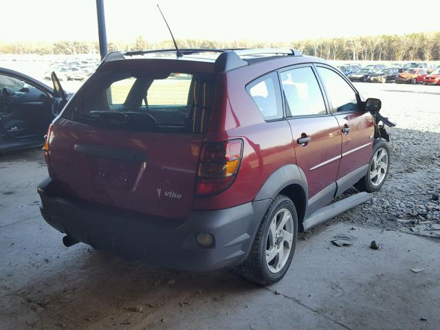 5Y2SL62884Z429801 - 2004 PONTIAC VIBE MAROON photo 4