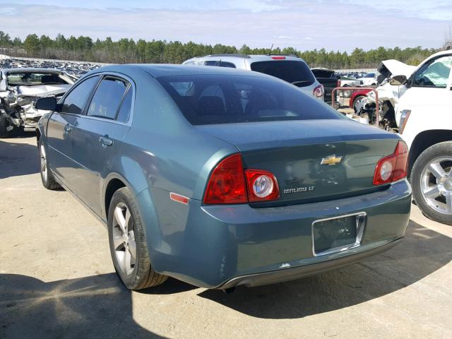 1G1ZH57B69F144496 - 2009 CHEVROLET MALIBU 1LT GREEN photo 3