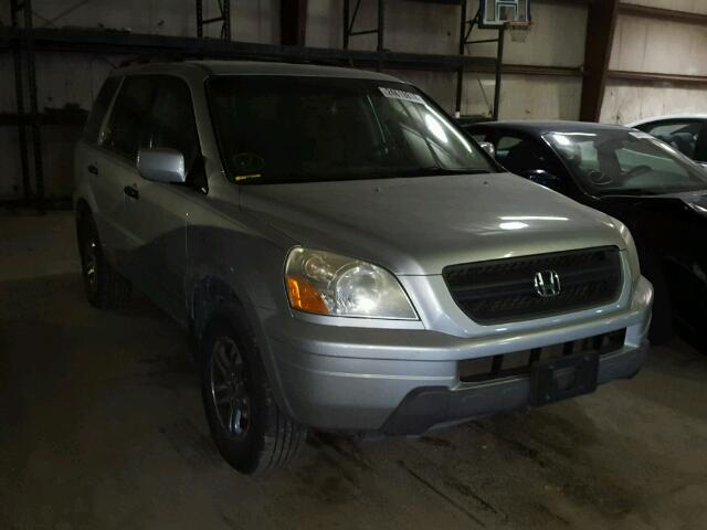 2HKYF18683H502147 - 2003 HONDA PILOT EXL SILVER photo 1