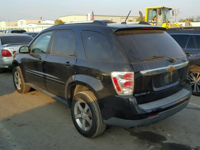 2CNDL33F986028677 - 2008 CHEVROLET EQUINOX LT BLACK photo 3