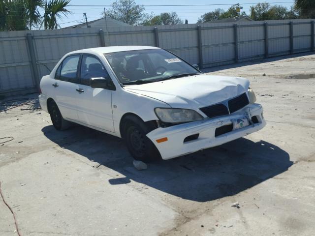 JA3AJ26E22U008790 - 2002 MITSUBISHI LANCER ES WHITE photo 1