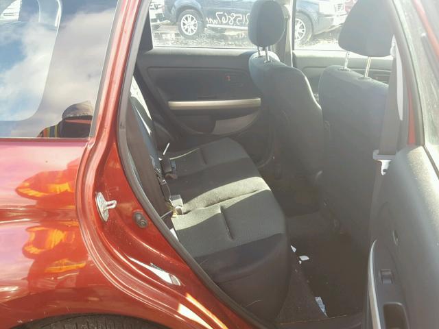 JTKKT624760171655 - 2006 TOYOTA SCION XA RED photo 6