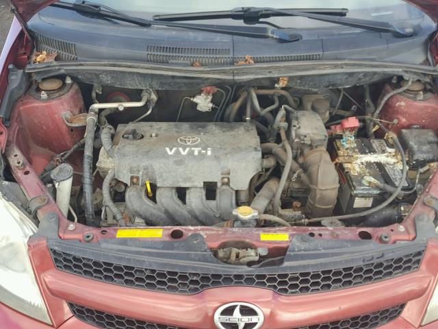 JTKKT624760171655 - 2006 TOYOTA SCION XA RED photo 7