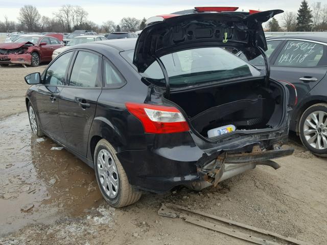 1FADP3F24EL331330 - 2014 FORD FOCUS SE BLACK photo 3