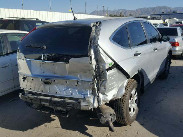 2HKRM3H34DH517371 - 2013 HONDA CR-V LX SILVER photo 4