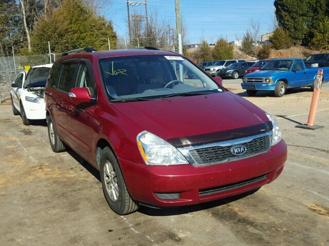 KNDMG4C71C6432188 - 2012 KIA SEDONA LX RED photo 1