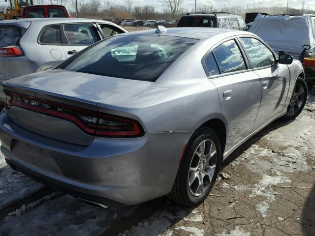 2C3CDXJG3GH134629 - 2016 DODGE CHARGER SX SILVER photo 4