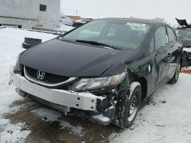 2HGFB2F50FH502662 - 2015 HONDA CIVIC LX BLACK photo 2