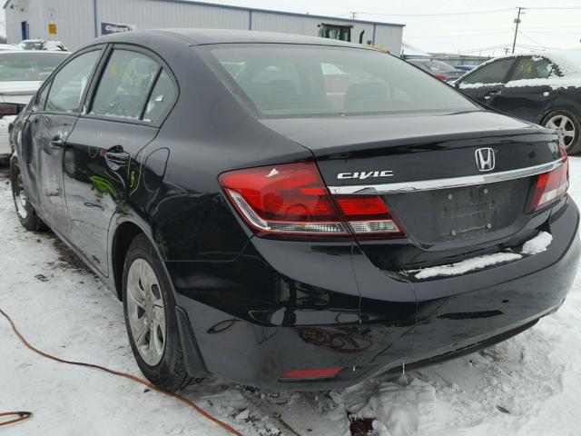 2HGFB2F50FH502662 - 2015 HONDA CIVIC LX BLACK photo 3