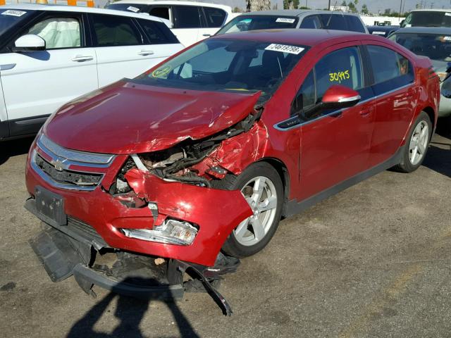 1G1RE6E42EU161062 - 2014 CHEVROLET VOLT BURGUNDY photo 2