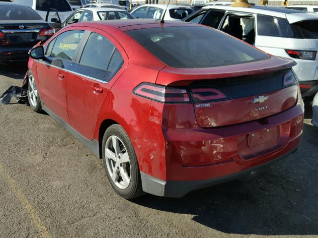 1G1RE6E42EU161062 - 2014 CHEVROLET VOLT BURGUNDY photo 3