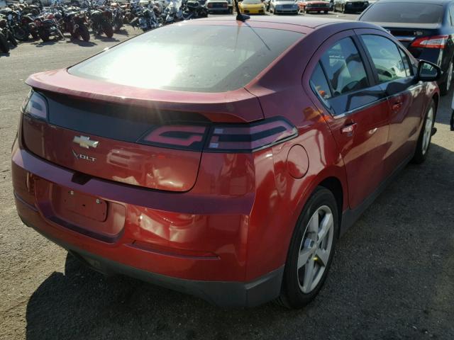 1G1RE6E42EU161062 - 2014 CHEVROLET VOLT BURGUNDY photo 4