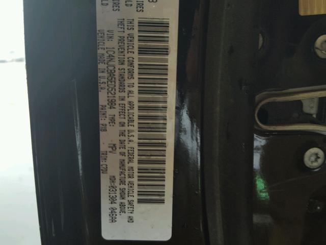 1C4NJCBA5ED521984 - 2014 JEEP COMPASS SP BLACK photo 10