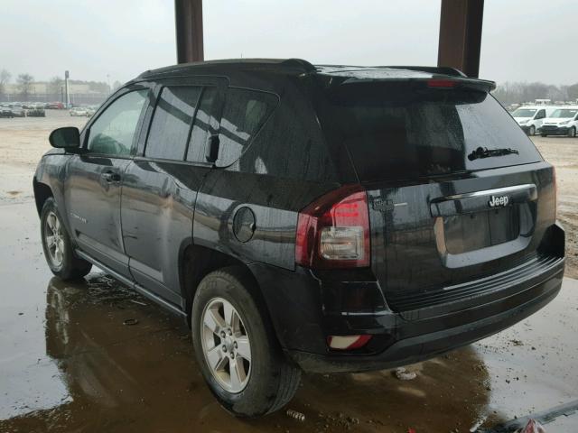 1C4NJCBA5ED521984 - 2014 JEEP COMPASS SP BLACK photo 3