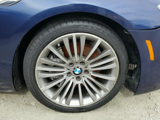 WBA6B2C57ED129096 - 2014 BMW 650 I BLUE photo 9