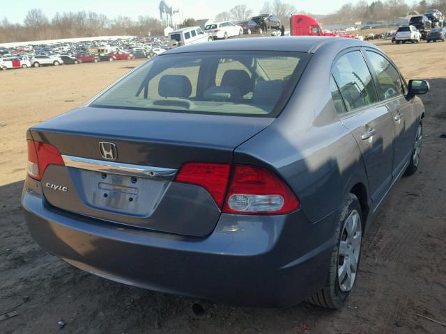 2HGFA16549H358566 - 2009 HONDA CIVIC LX GRAY photo 4