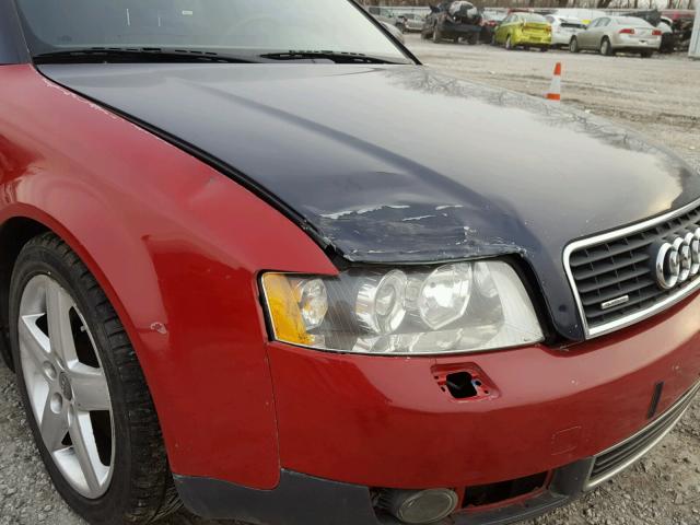 WAULC68E73A123636 - 2003 AUDI A4 1.8T QU BLACK photo 9