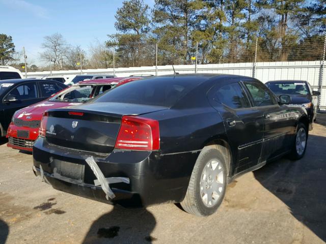 2B3KA43R98H153153 - 2008 DODGE CHARGER BLACK photo 4