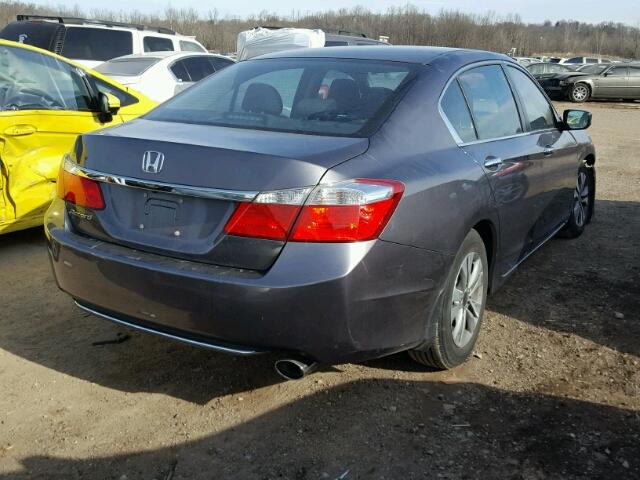 1HGCR2F36FA118123 - 2015 HONDA ACCORD LX GRAY photo 4