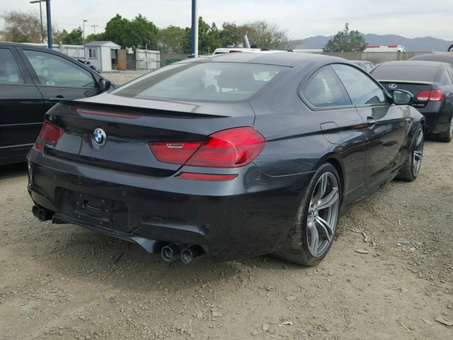 WBSLX9C52ED160216 - 2014 BMW M6 BLACK photo 4