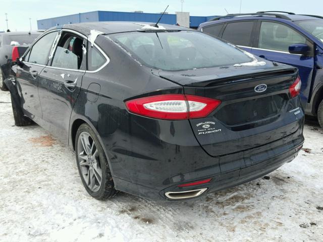 3FA6P0K94DR153123 - 2013 FORD FUSION TIT BLACK photo 3