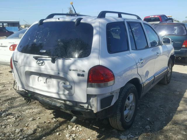 KM8SC13E75U944709 - 2005 HYUNDAI SANTA FE G WHITE photo 4