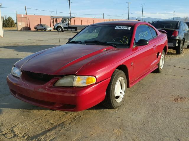 1FALP4049TF141028 - 1996 FORD MUSTANG RED photo 2