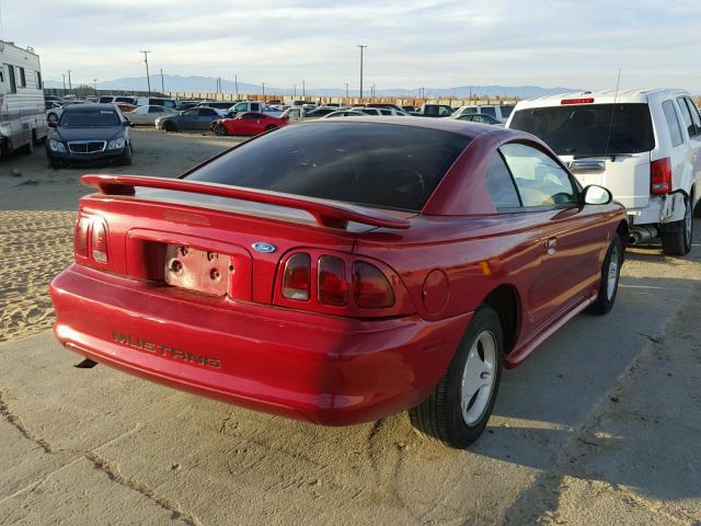 1FALP4049TF141028 - 1996 FORD MUSTANG RED photo 4