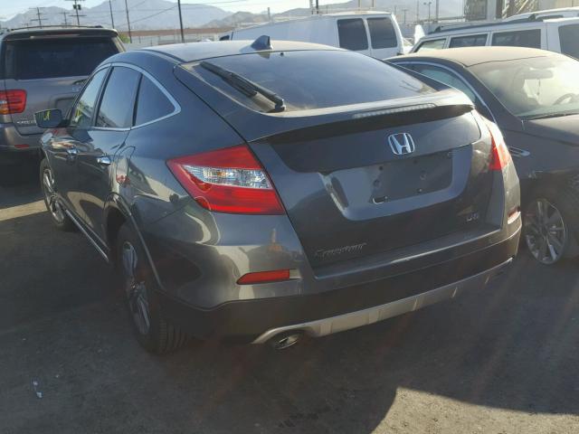 5J6TF1H36EL001086 - 2014 HONDA CROSSTOUR GRAY photo 3