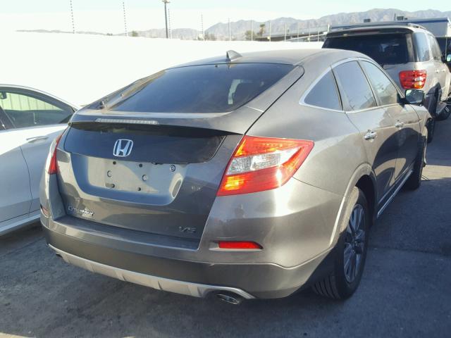 5J6TF1H36EL001086 - 2014 HONDA CROSSTOUR GRAY photo 4