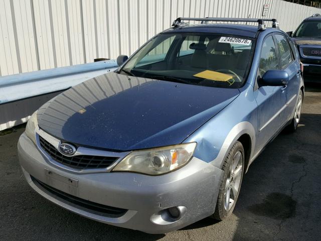 JF1GH63638G827011 - 2008 SUBARU IMPREZA OU BLUE photo 2