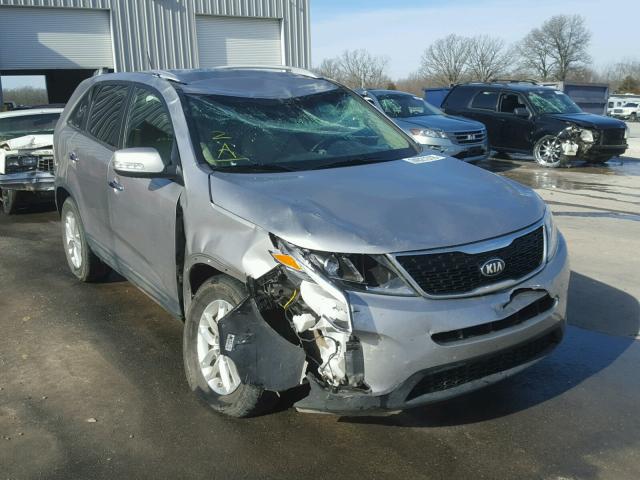 5XYKT3A63FG638590 - 2015 KIA SORENTO LX SILVER photo 1