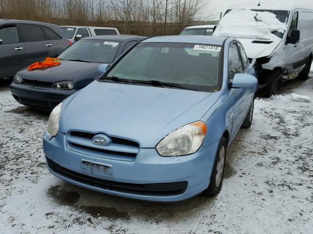 KMHCM36C97U032173 - 2007 HYUNDAI ACCENT GS BLUE photo 2