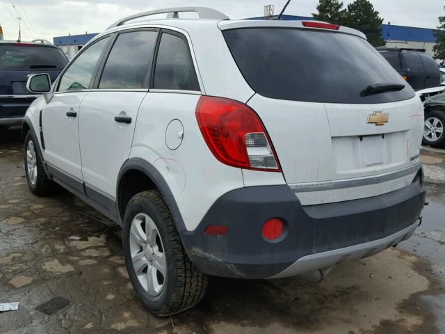 3GNAL2EK1ES533113 - 2014 CHEVROLET CAPTIVA LS WHITE photo 3