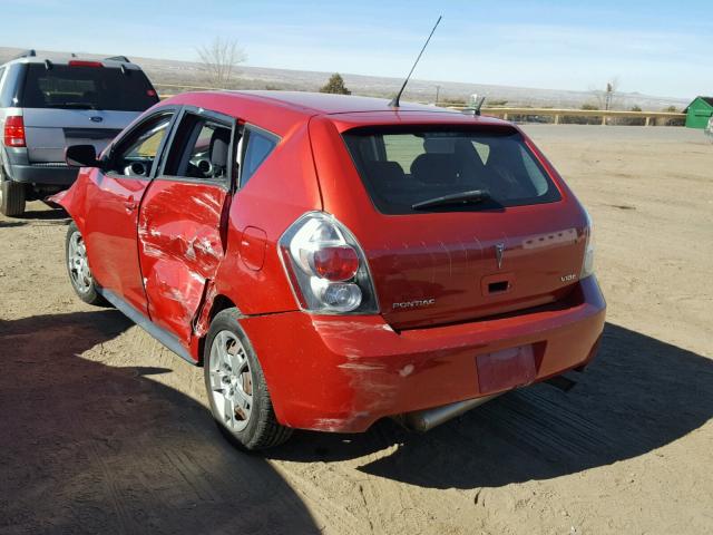 5Y2SL67009Z457795 - 2009 PONTIAC VIBE RED photo 3