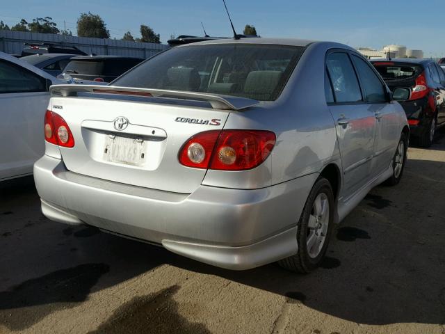 1NXBR32EX6Z742086 - 2006 TOYOTA COROLLA CE SILVER photo 4