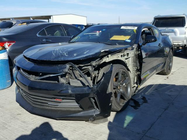 1G1FD1RS9G0138129 - 2016 CHEVROLET CAMARO LT BLACK photo 2