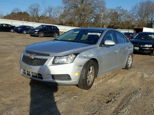 1G1PC5SB5D7138737 - 2013 CHEVROLET CRUZE LT SILVER photo 2